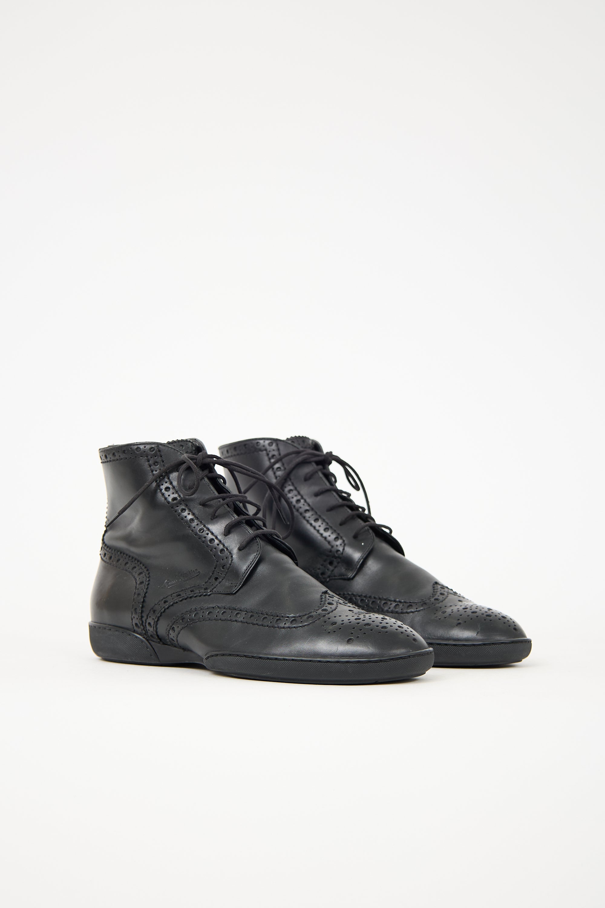 Louis Vuitton Leather Brogue Boot