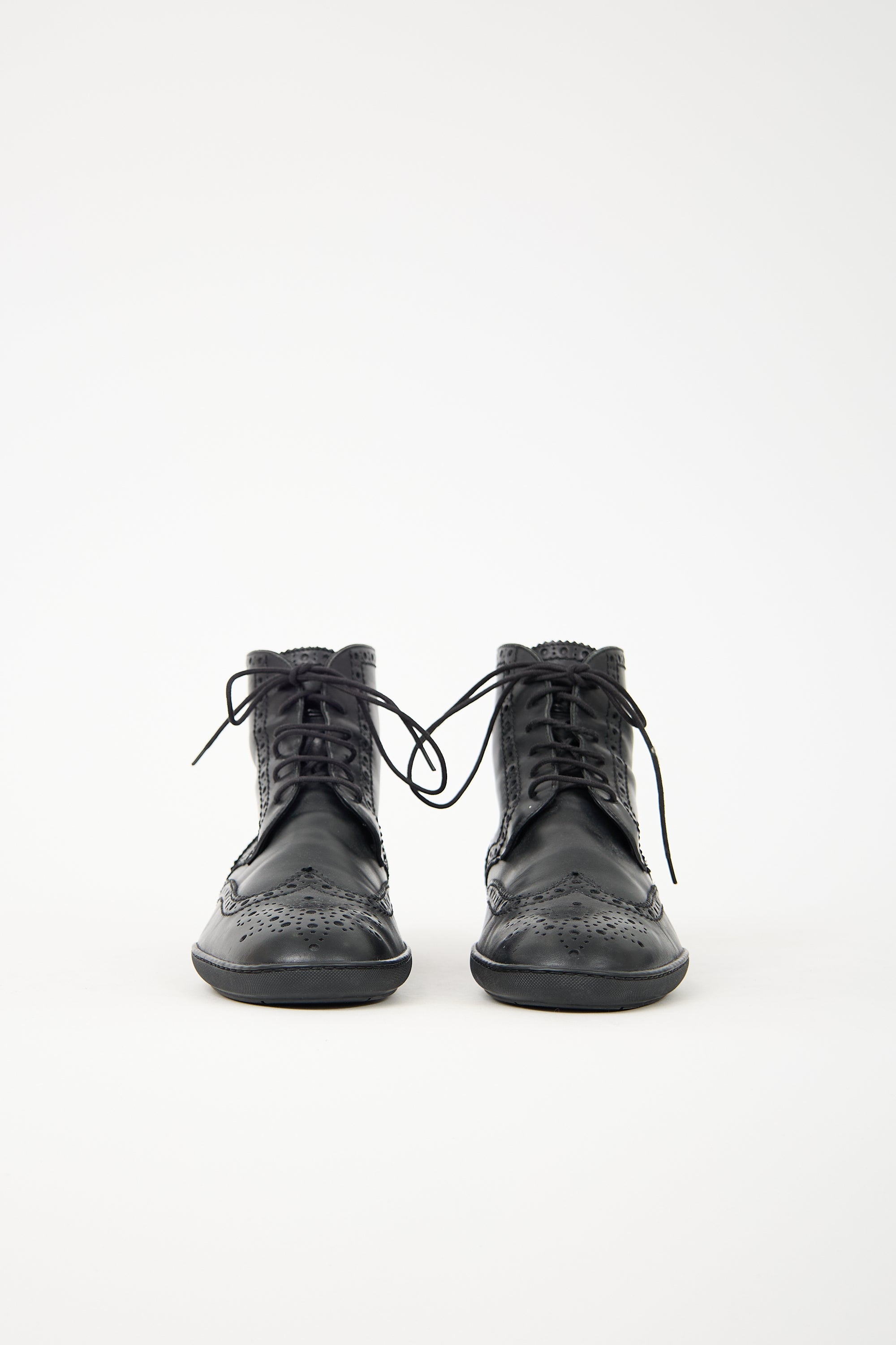 Louis Vuitton Leather Brogue Boot