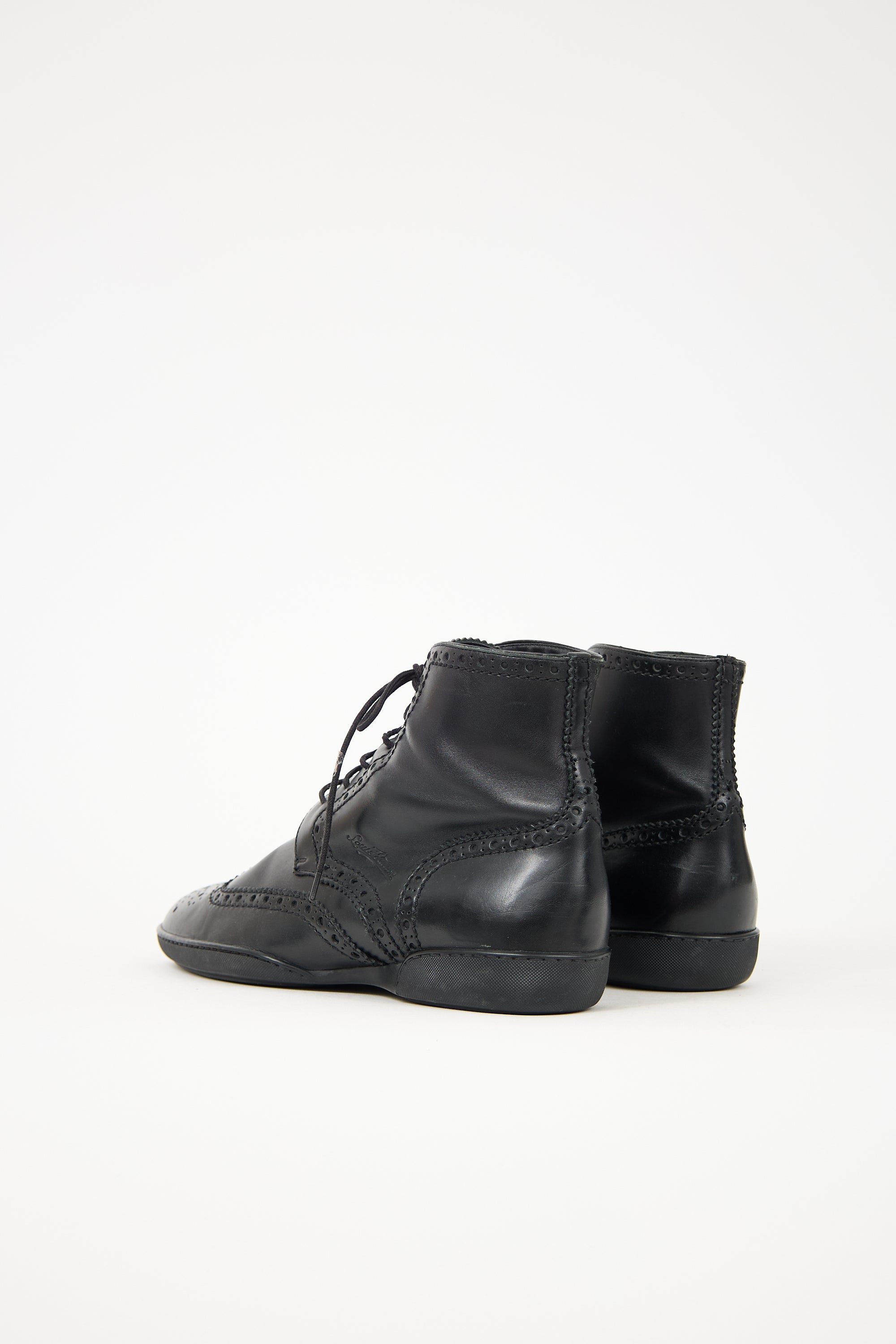 Louis Vuitton Leather Brogue Boot