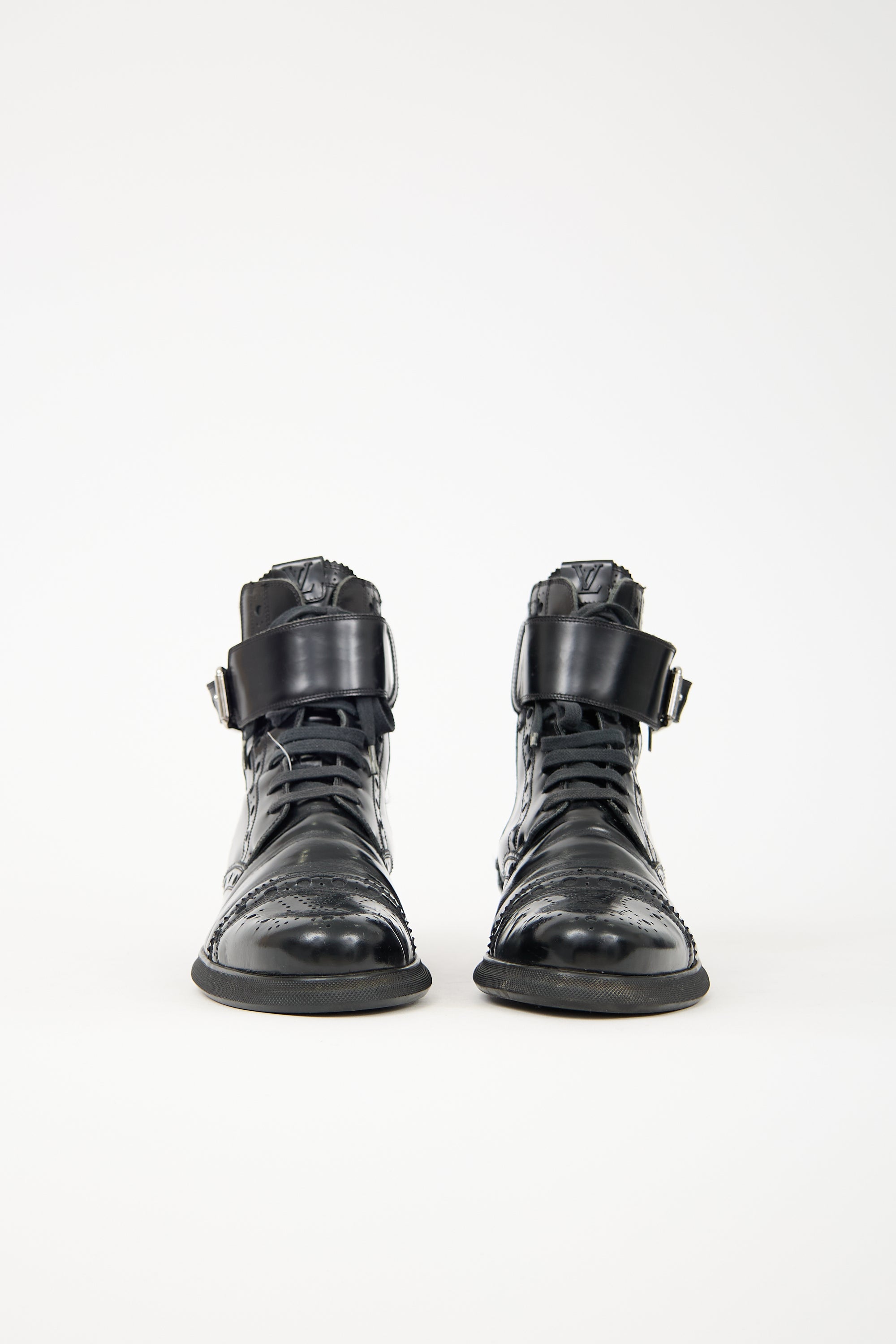 Louis Vuitton Leather Brogue Boot