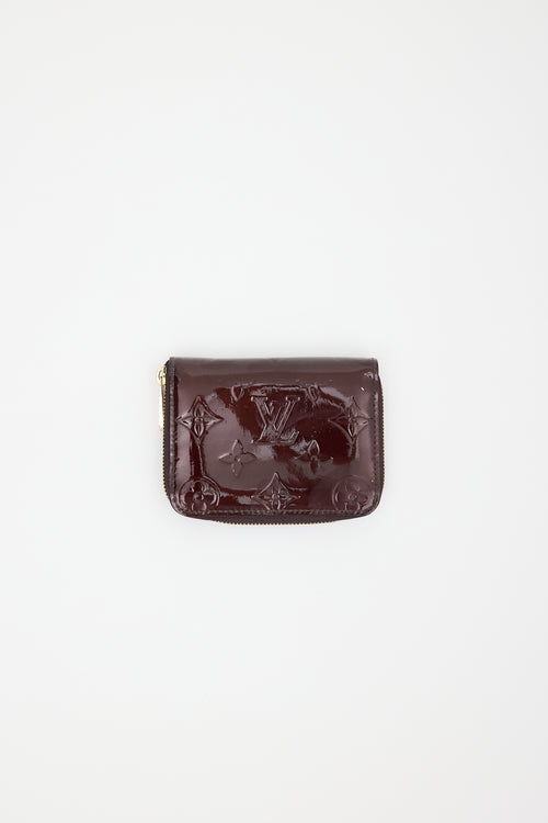 Louis Vuitton 2012 Vernis Monogram Zip Wallet