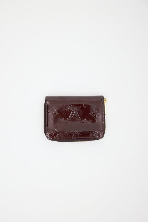 Louis Vuitton 2012 Vernis Monogram Zip Wallet