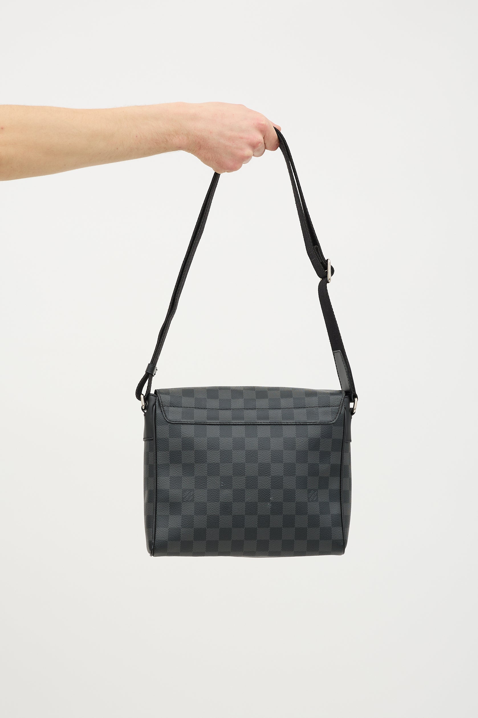Louis Vuitton 2018 Damier Graphite District PM Bag