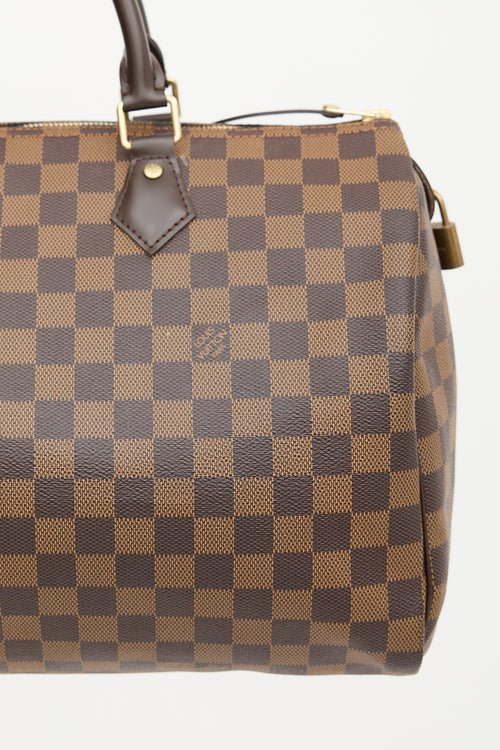 Louis Vuitton 2018 Damier Ebene Speedy 35 Bag
