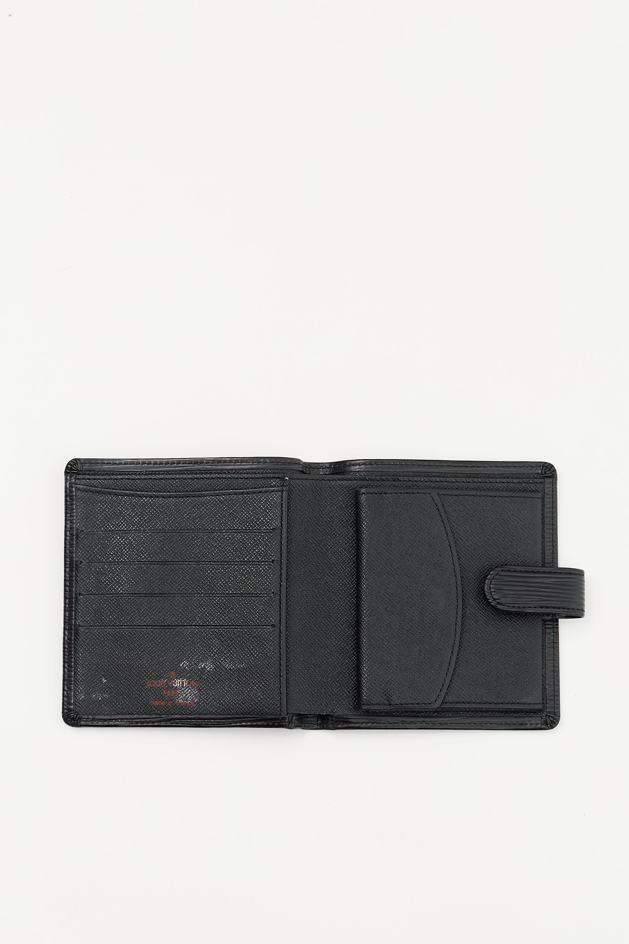 Louis Vuitton Black Epi Leather Bifold Wallet