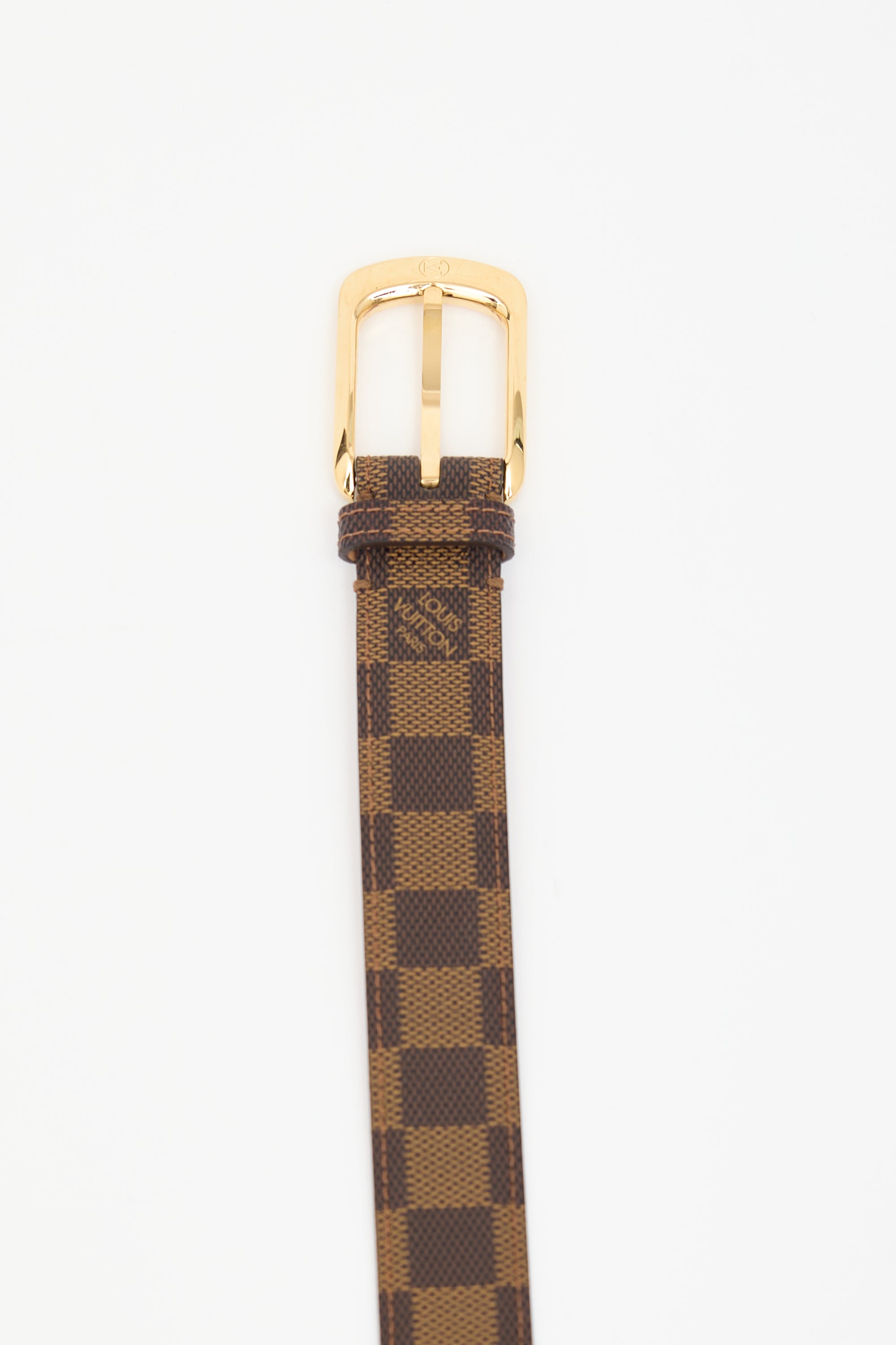 Louis Vuitton Brown Damier Ebene Monogram Belt