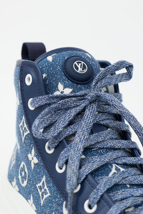 Louis Vuitton Denim Squad Monogram Boot