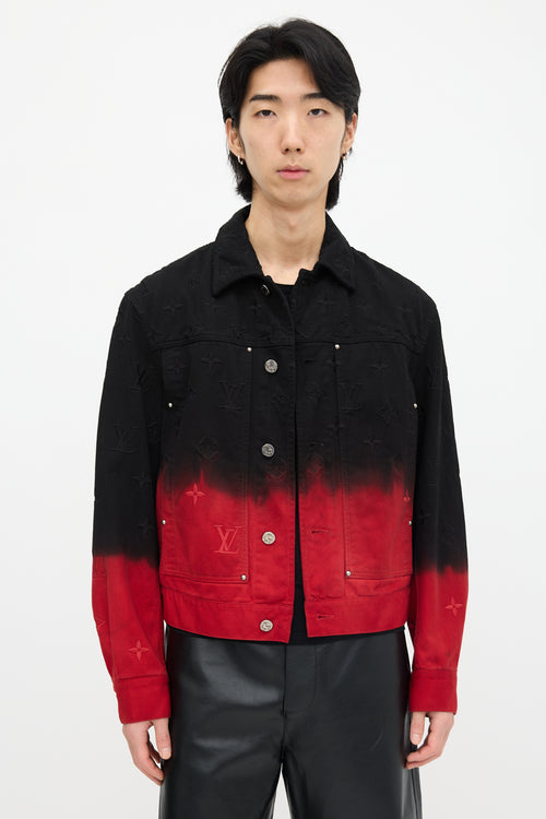 Louis Vuitton Denim Ombre Monogram Jacket