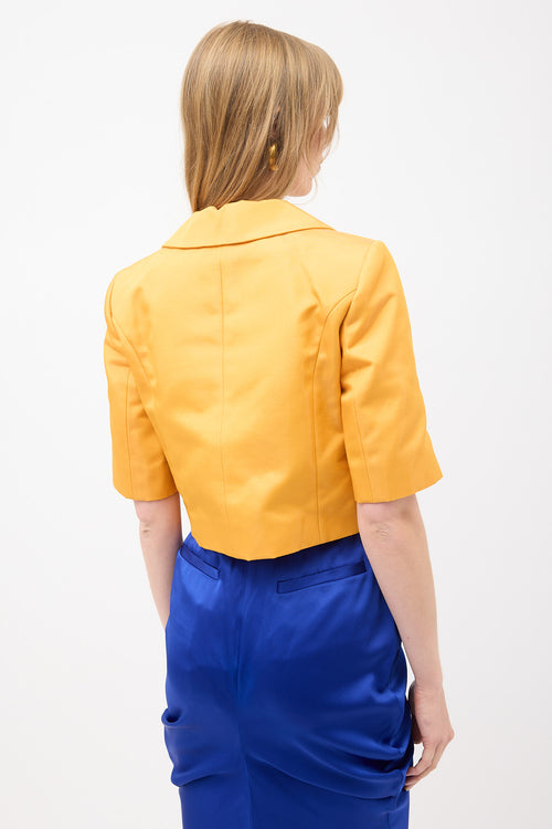 Louis Vuitton Embellished Cropped Blazer
