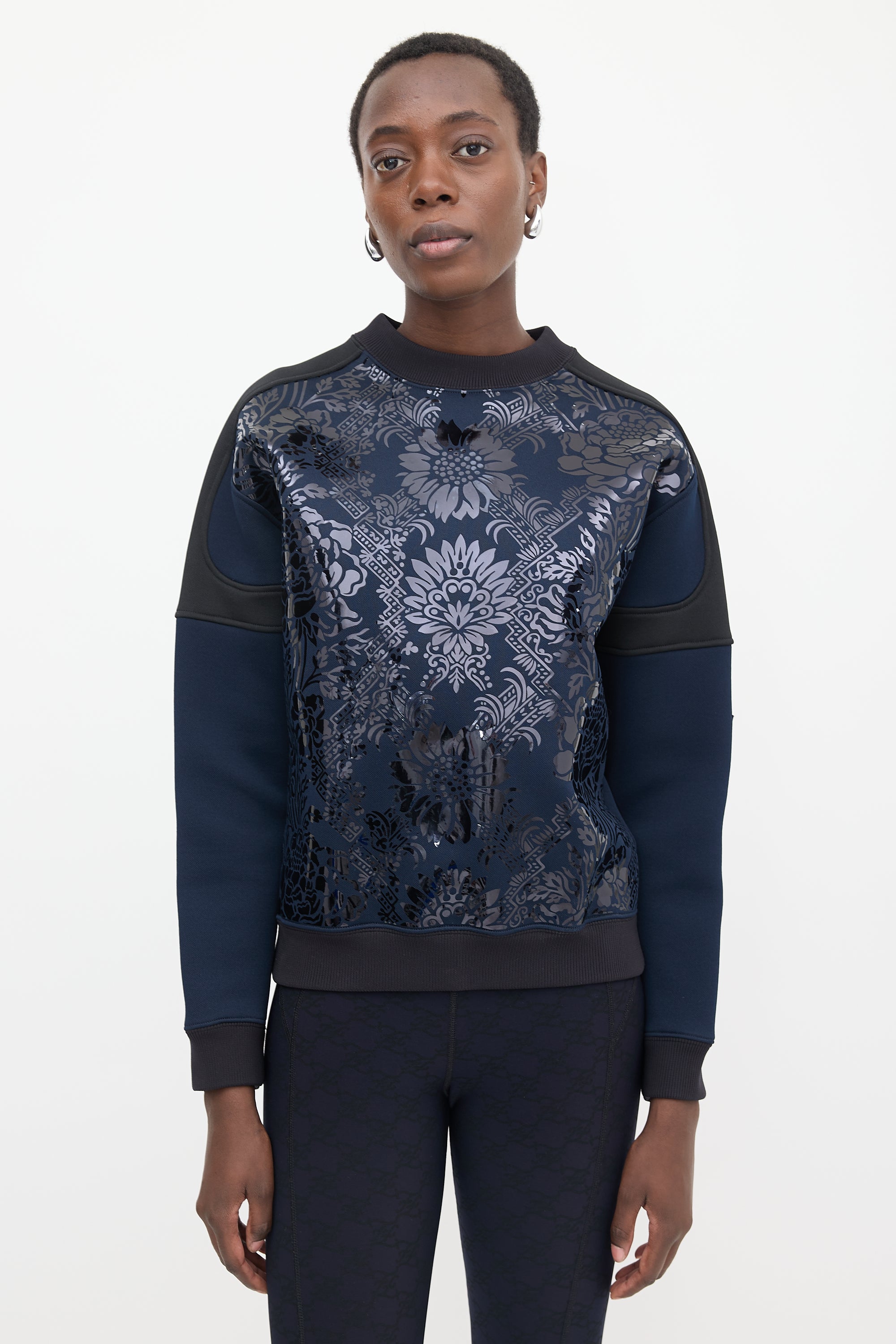 Louis Vuitton Floral Appliqué Sweatshirt