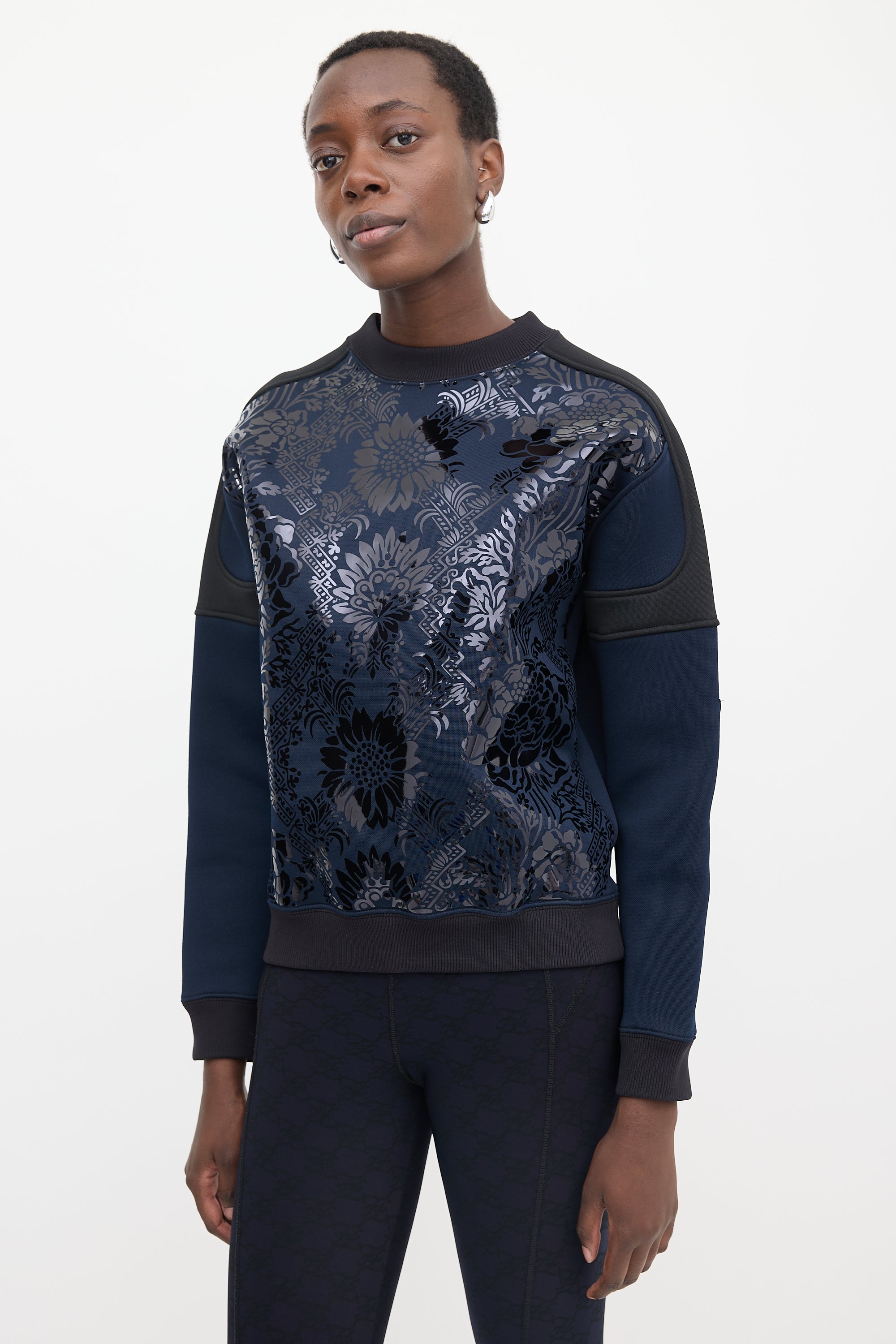 Louis Vuitton Floral Appliqué Sweatshirt