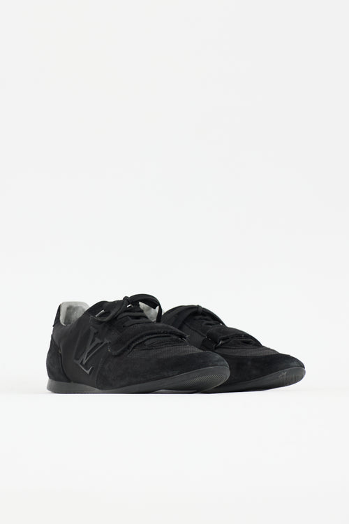 Louis Vuitton Mesh & Suede Stardust LV Sneaker