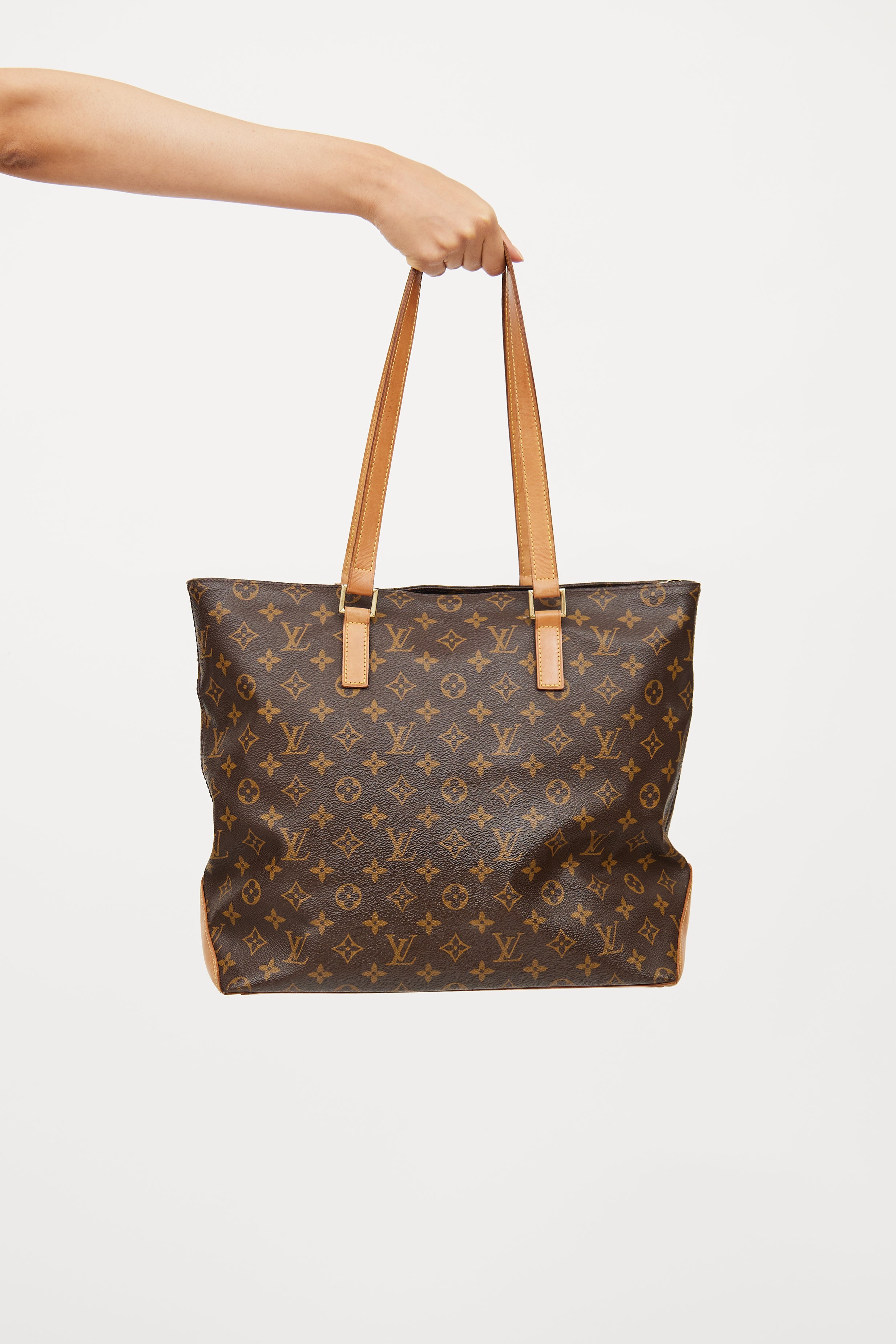 Louis Vuitton Brown Monogram Cabas Mezza Tote Bag