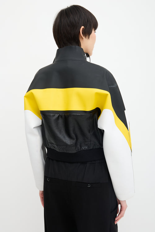Louis Vuitton Rubber & Leather Biker Jacket