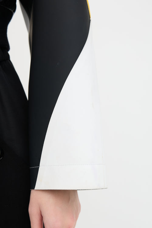 Louis Vuitton Rubber & Leather Biker Jacket