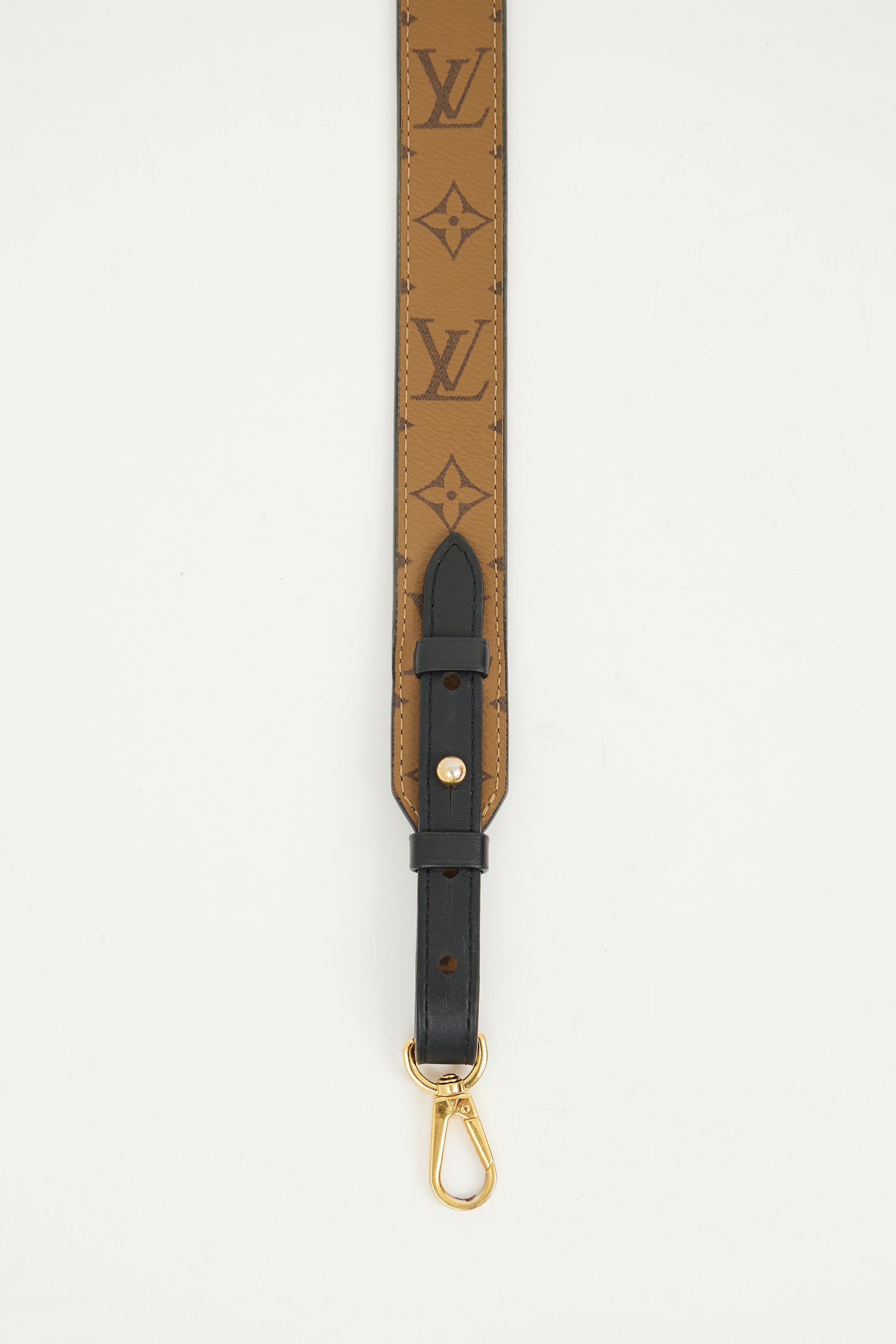Louis Vuitton Brown Reversible Monogram Bandouliere Strap