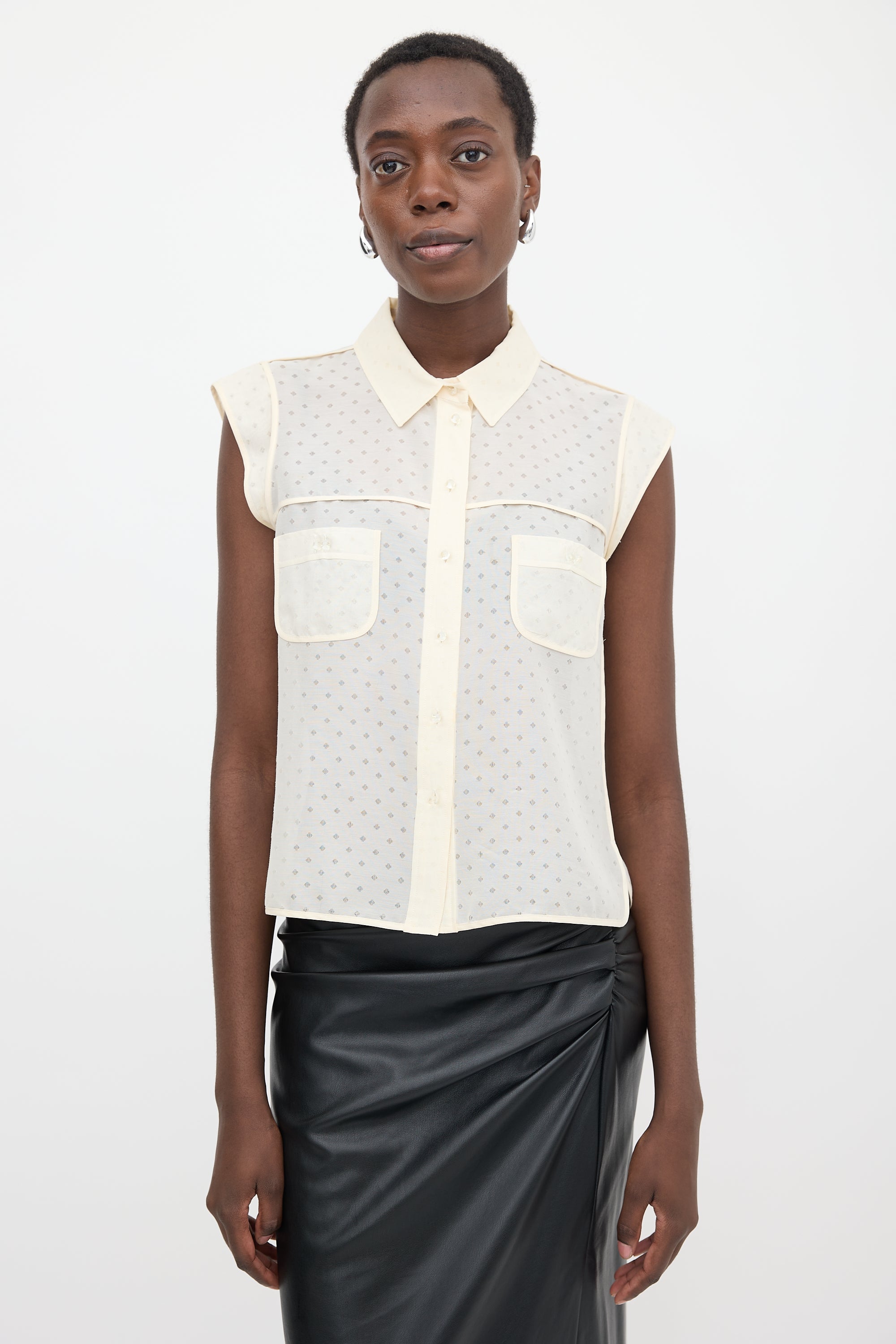 Louis Vuitton Silk Patterned Top