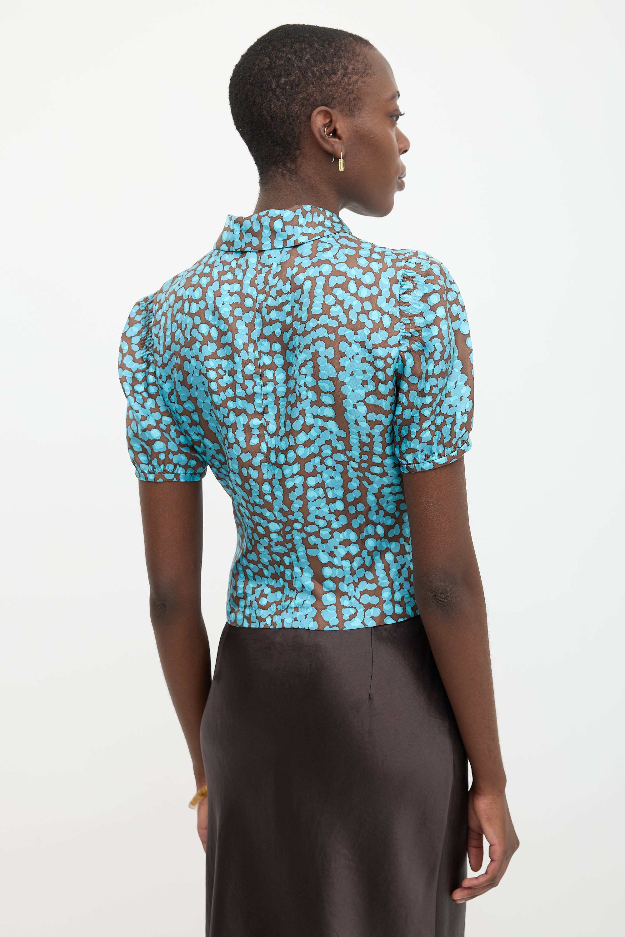 Louis Vuitton 2000s Silk Printed Blouse