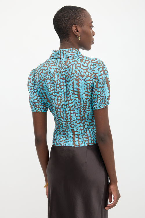 Louis Vuitton 2000s Silk Printed Blouse