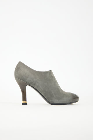 Louis Vuitton Suede & Leather Gradient Bootie