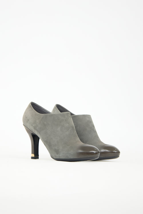 Louis Vuitton Suede & Leather Gradient Bootie