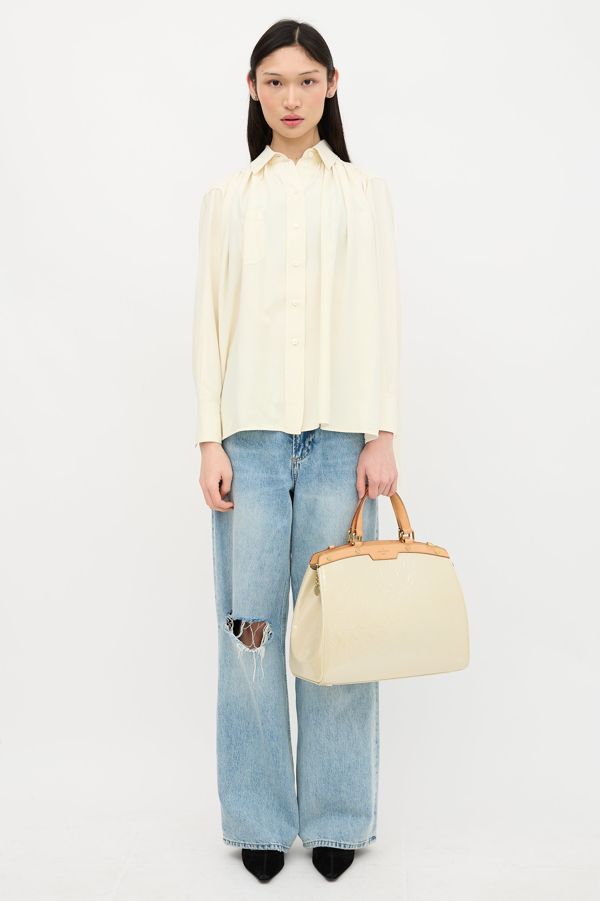 Louis Vuitton Vernis Leather Brea MM Bag
