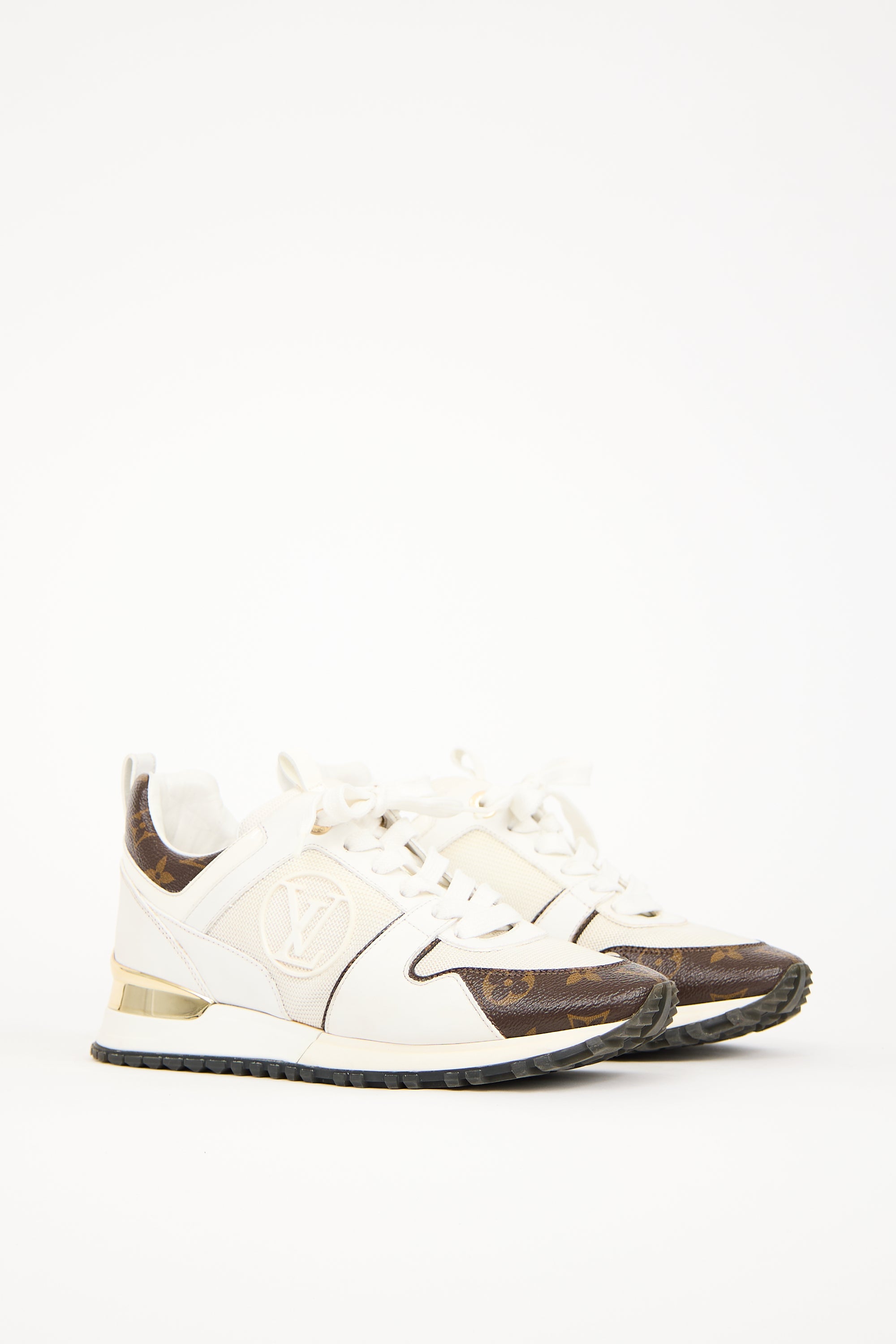 Louis Vuitton White Leather Run Away Sneaker