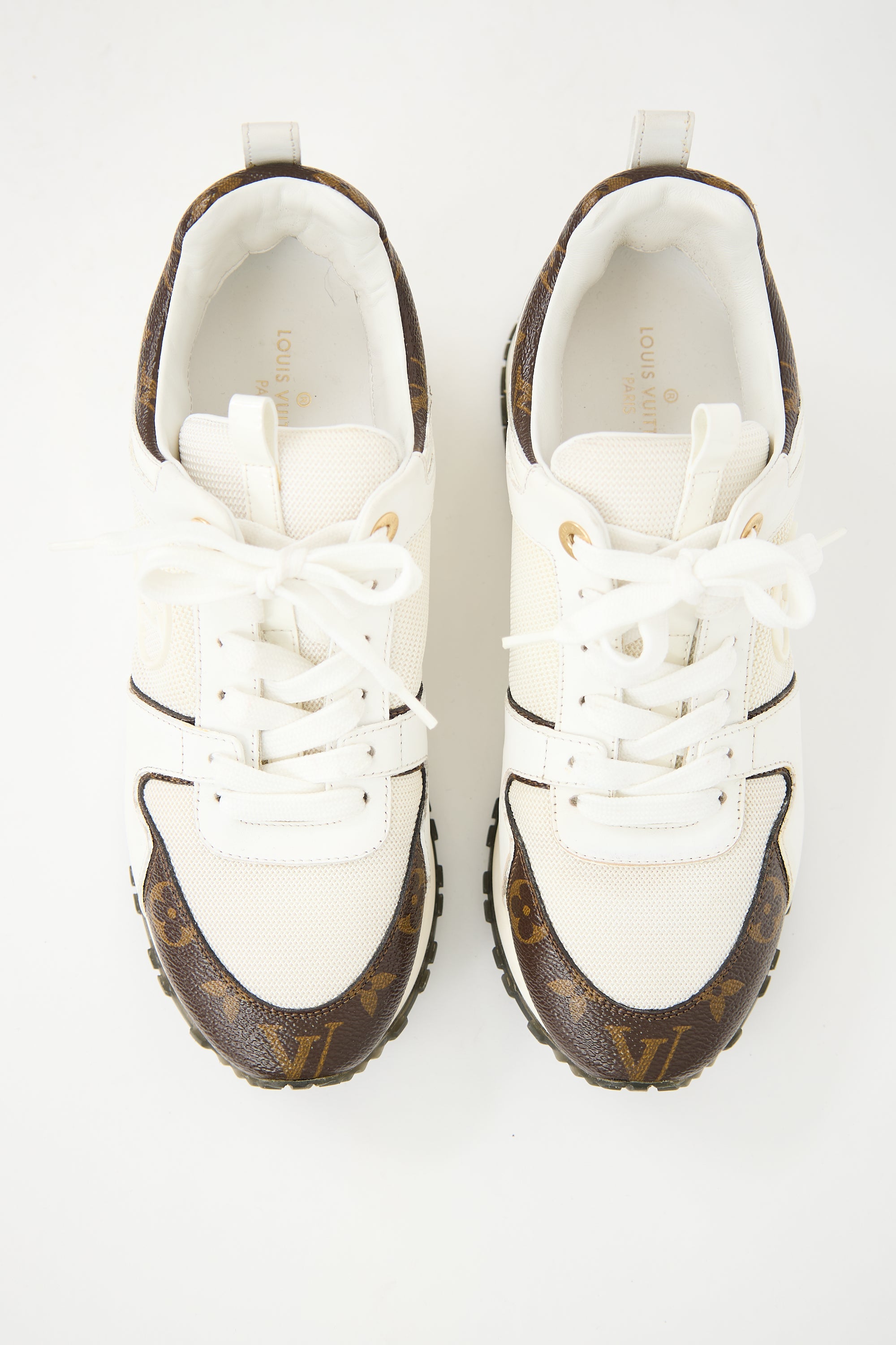 Louis Vuitton White Leather Run Away Sneaker