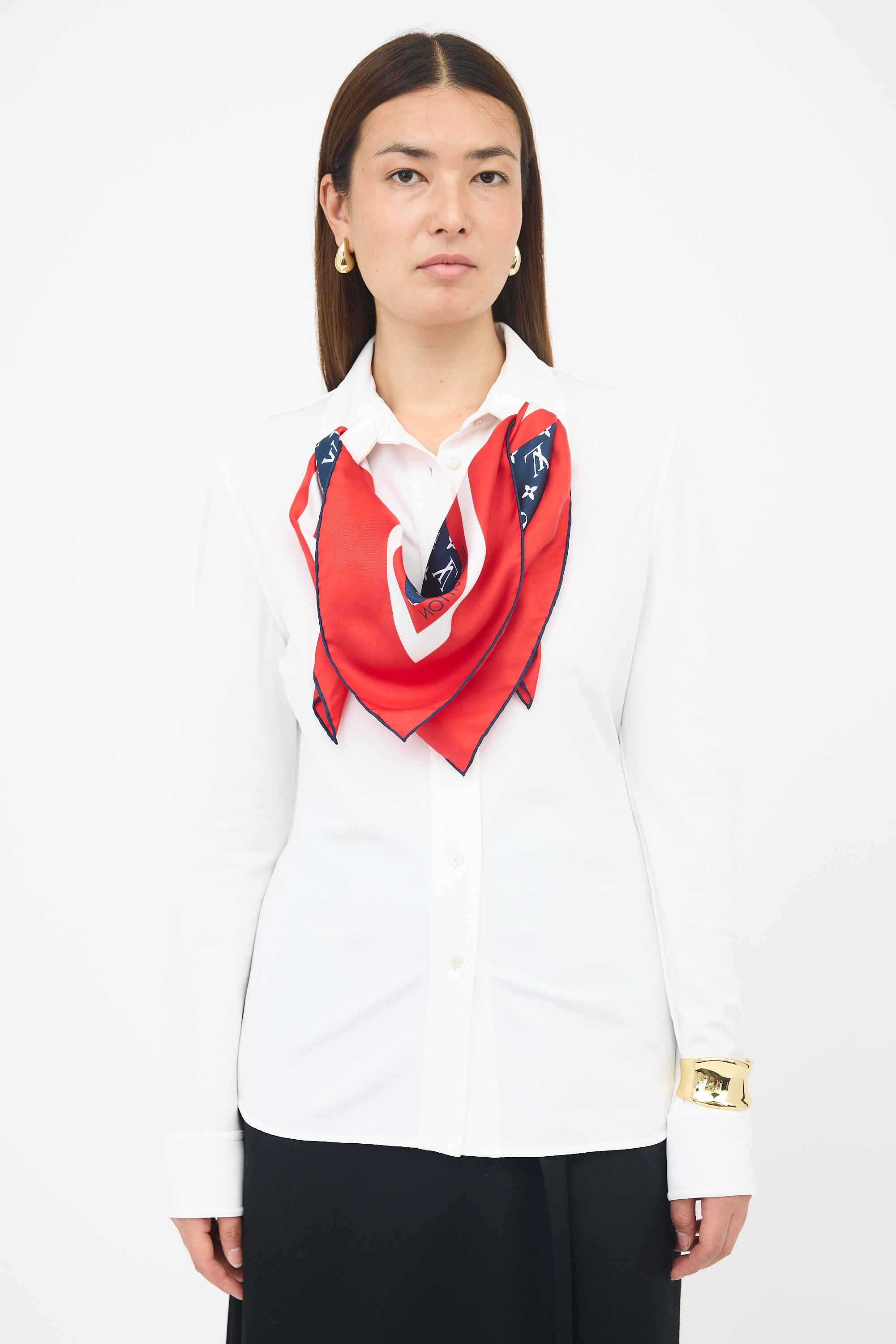 Louis Vuitton Scarf Shirt