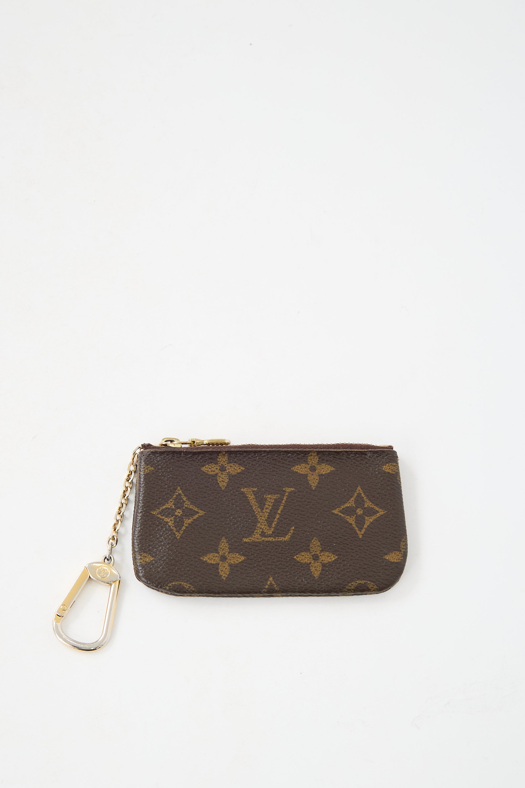 Louis Vuitton Leather Monogram Key Ring Pouch