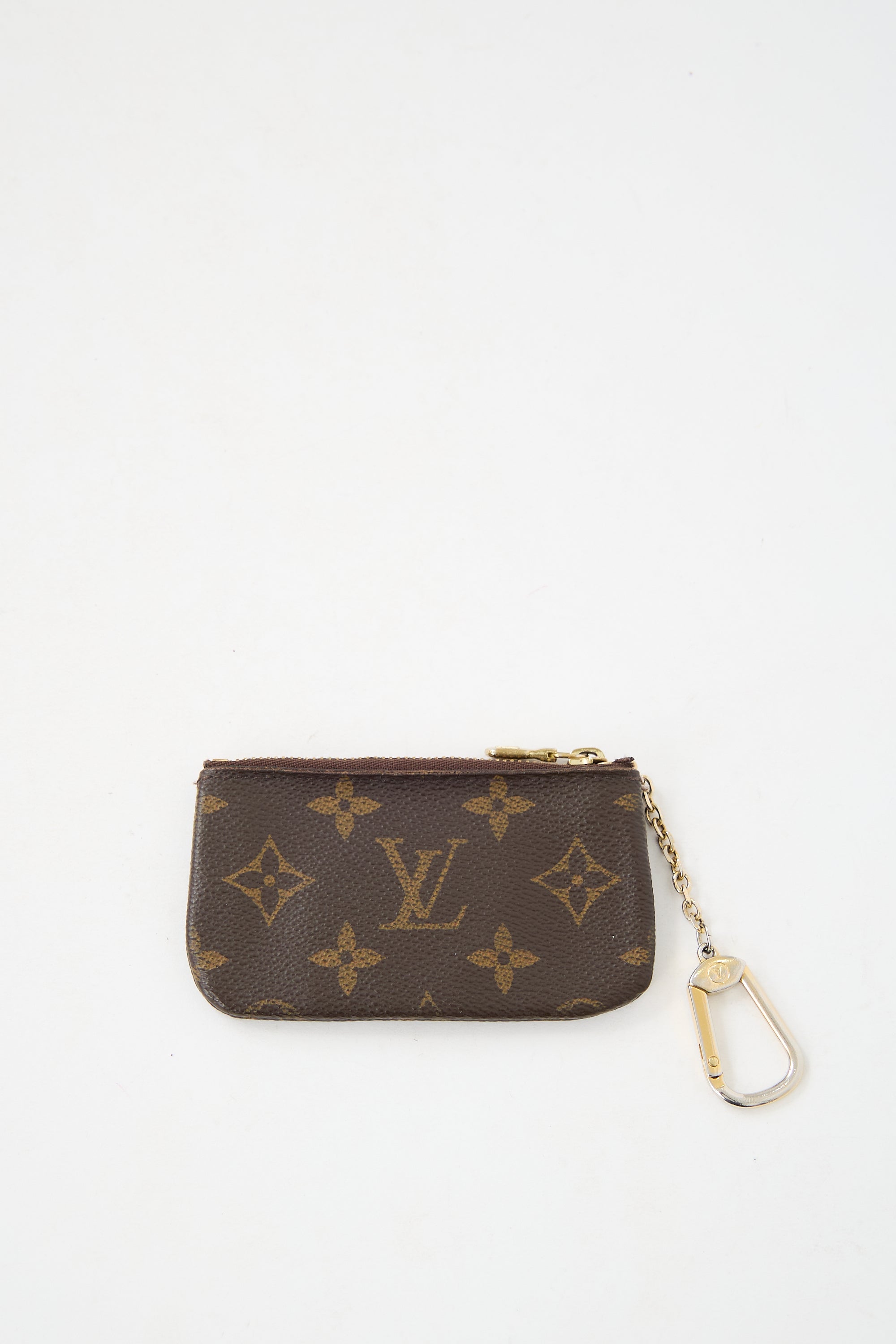 Louis Vuitton Leather Monogram Key Ring Pouch