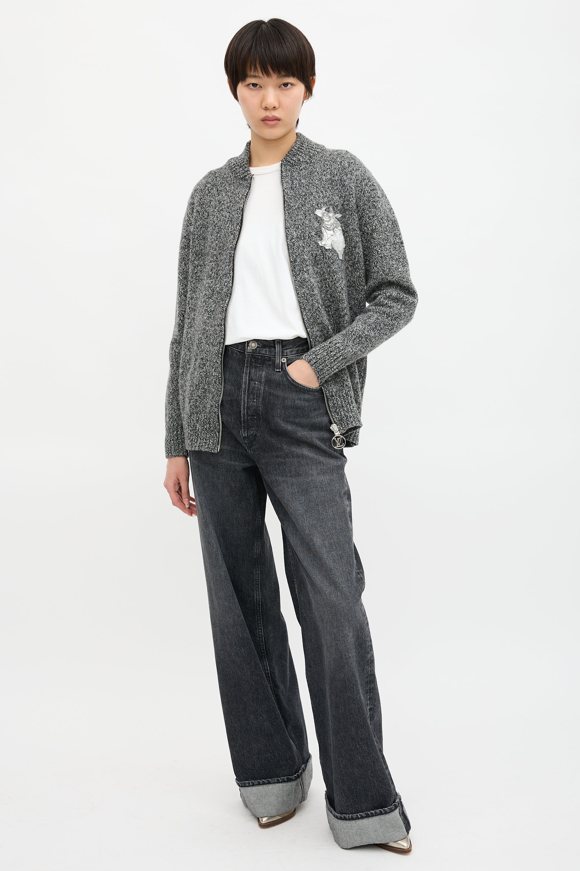 Louis Vuitton Zip Patch Cardigan