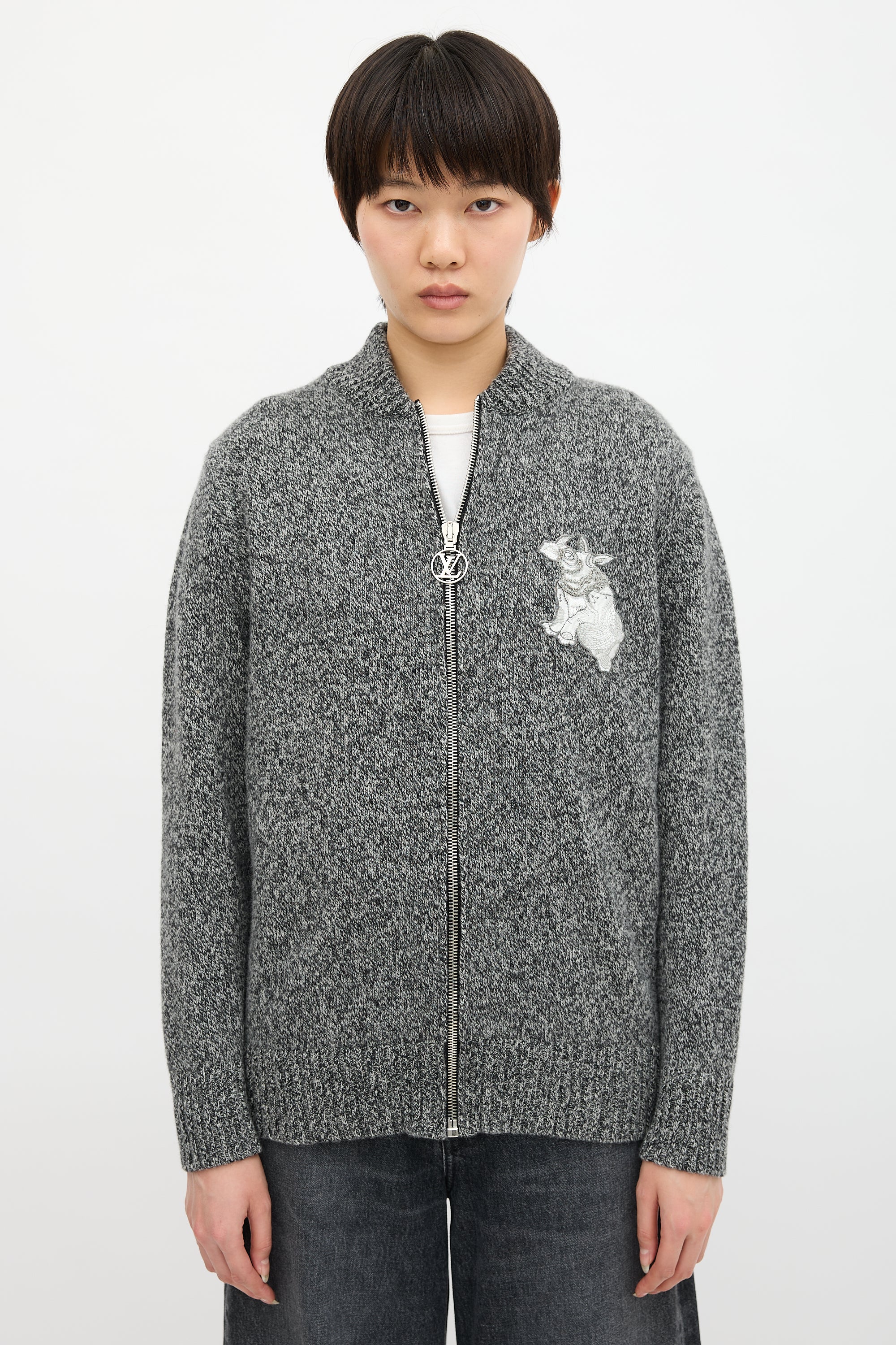 Louis Vuitton Zip Patch Cardigan