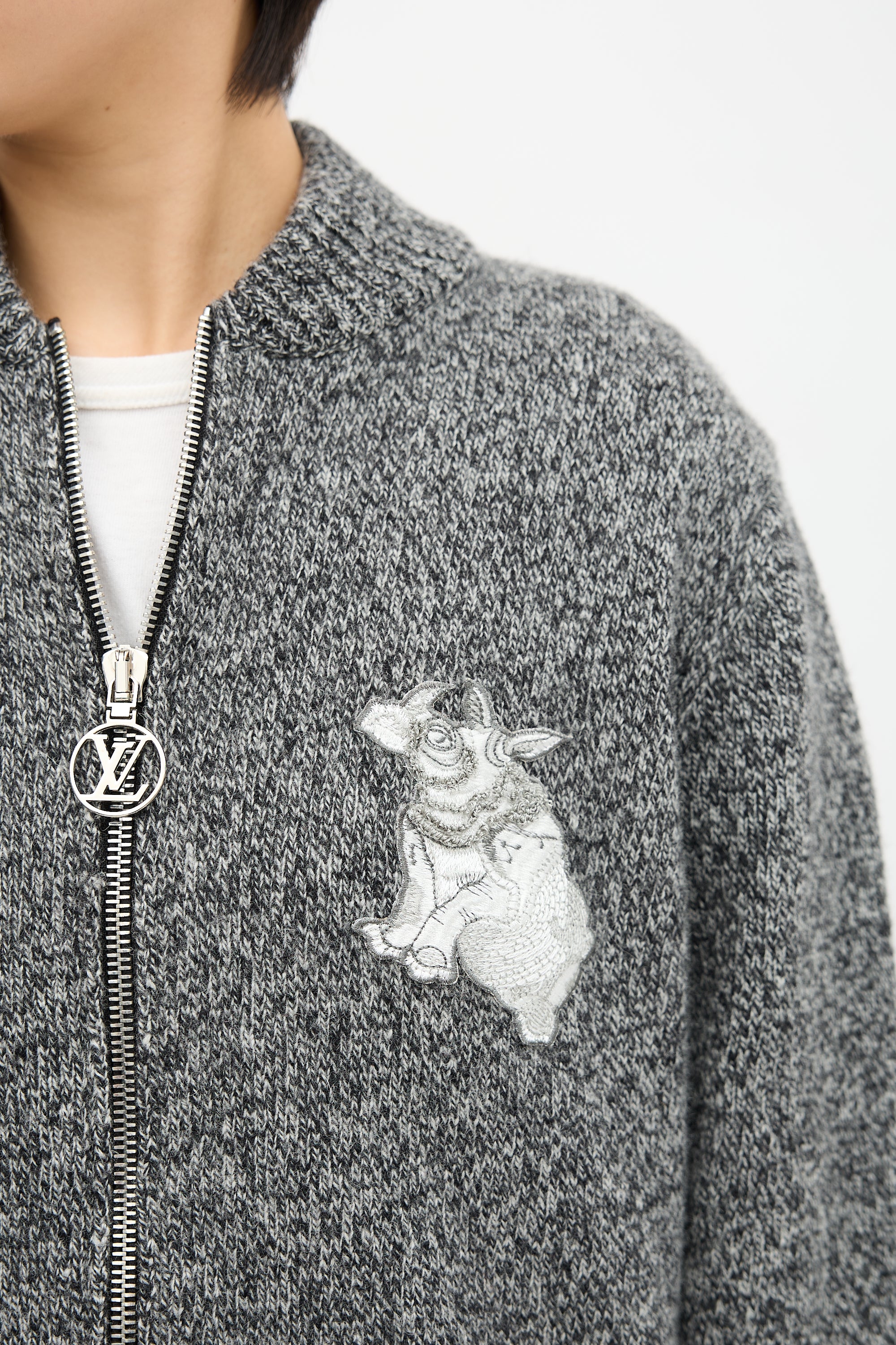 Louis Vuitton Zip Patch Cardigan