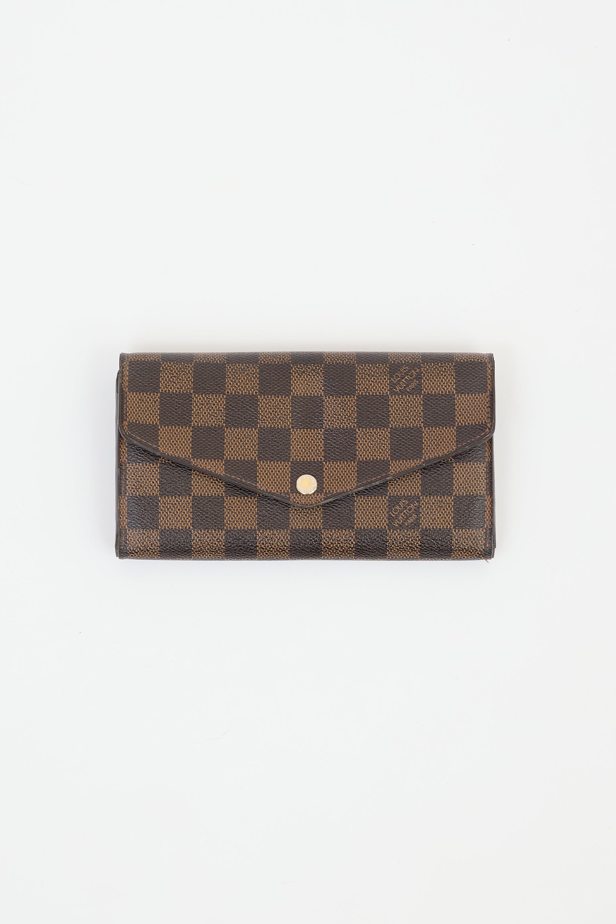 Louis Vuitton Brown Damier Canvas Sarah Wallet