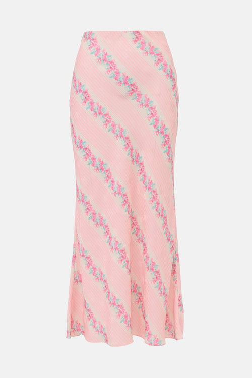 LoveShackFancy Floral Noam Maxi Skirt