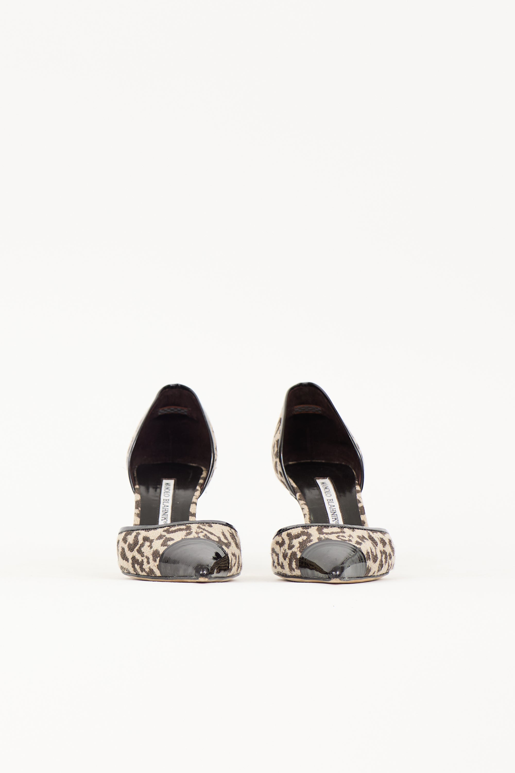 Manolo Blahnik Printed Dorle D'Orsay Heel