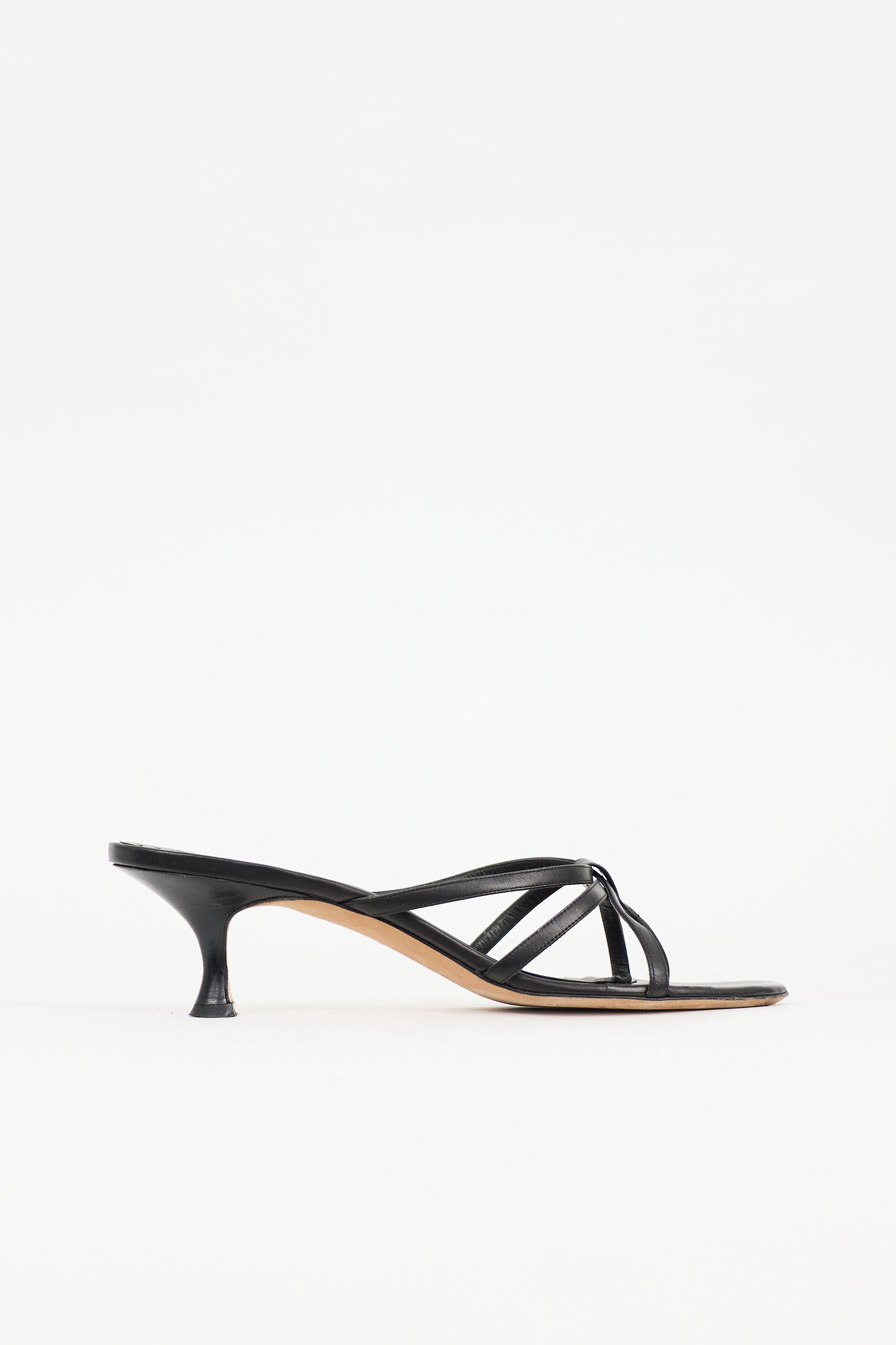 Manolo Blahnik Leather Strappy Sandal