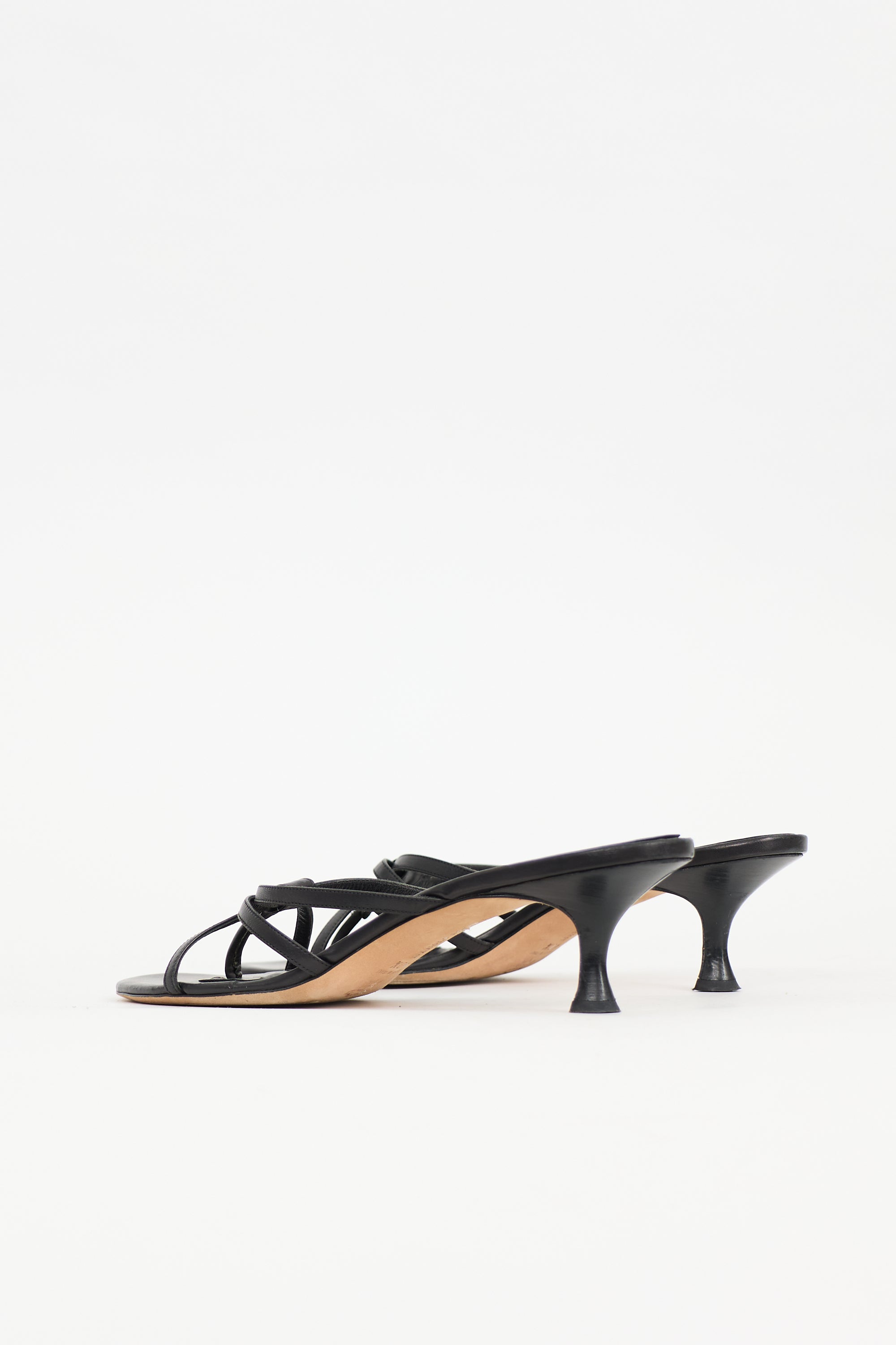 Manolo Blahnik Leather Strappy Sandal