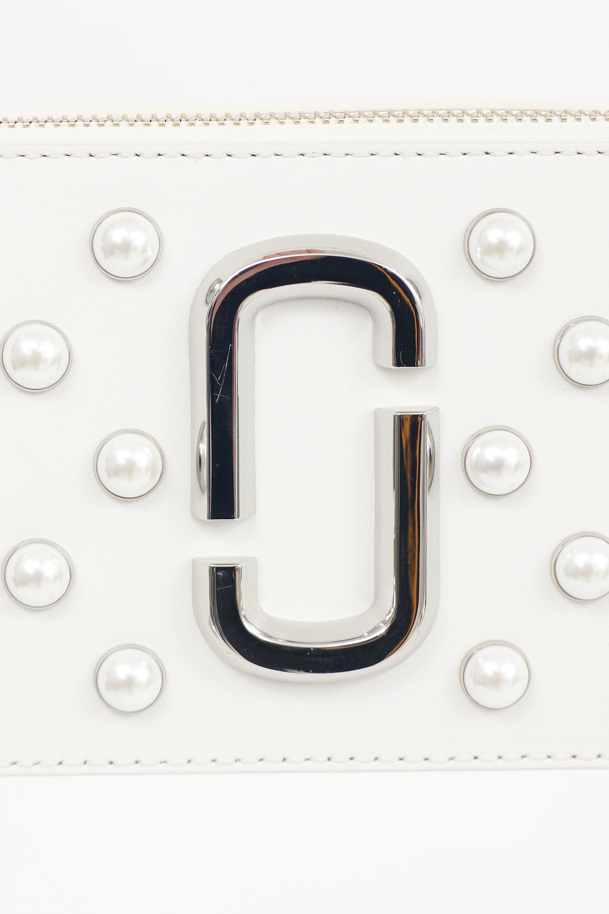 Marc Jacobs Leather Pearl Snapshot Bag