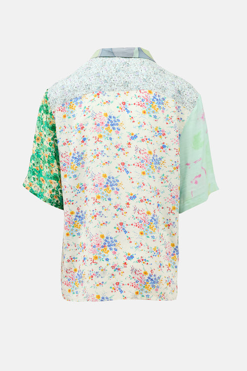 Marine Serre Regenerated Silk Scarf Shirt