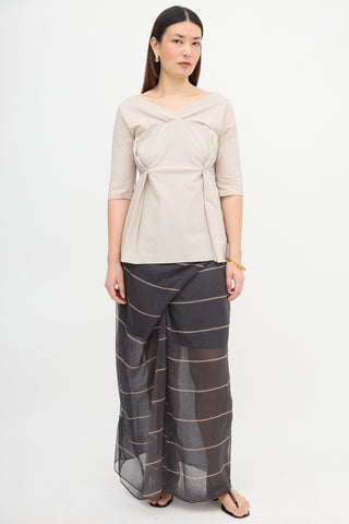 Marni Pleated Tunic Blouse