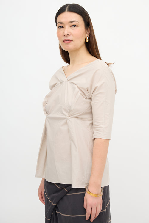 Marni Pleated Tunic Blouse