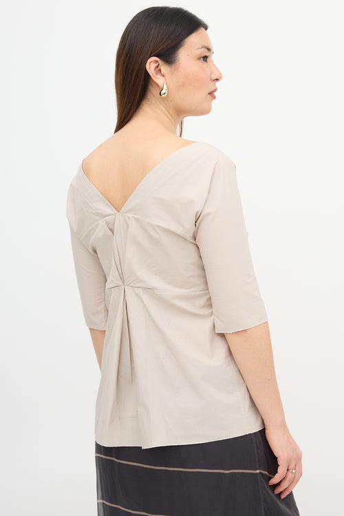 Marni Pleated Tunic Blouse