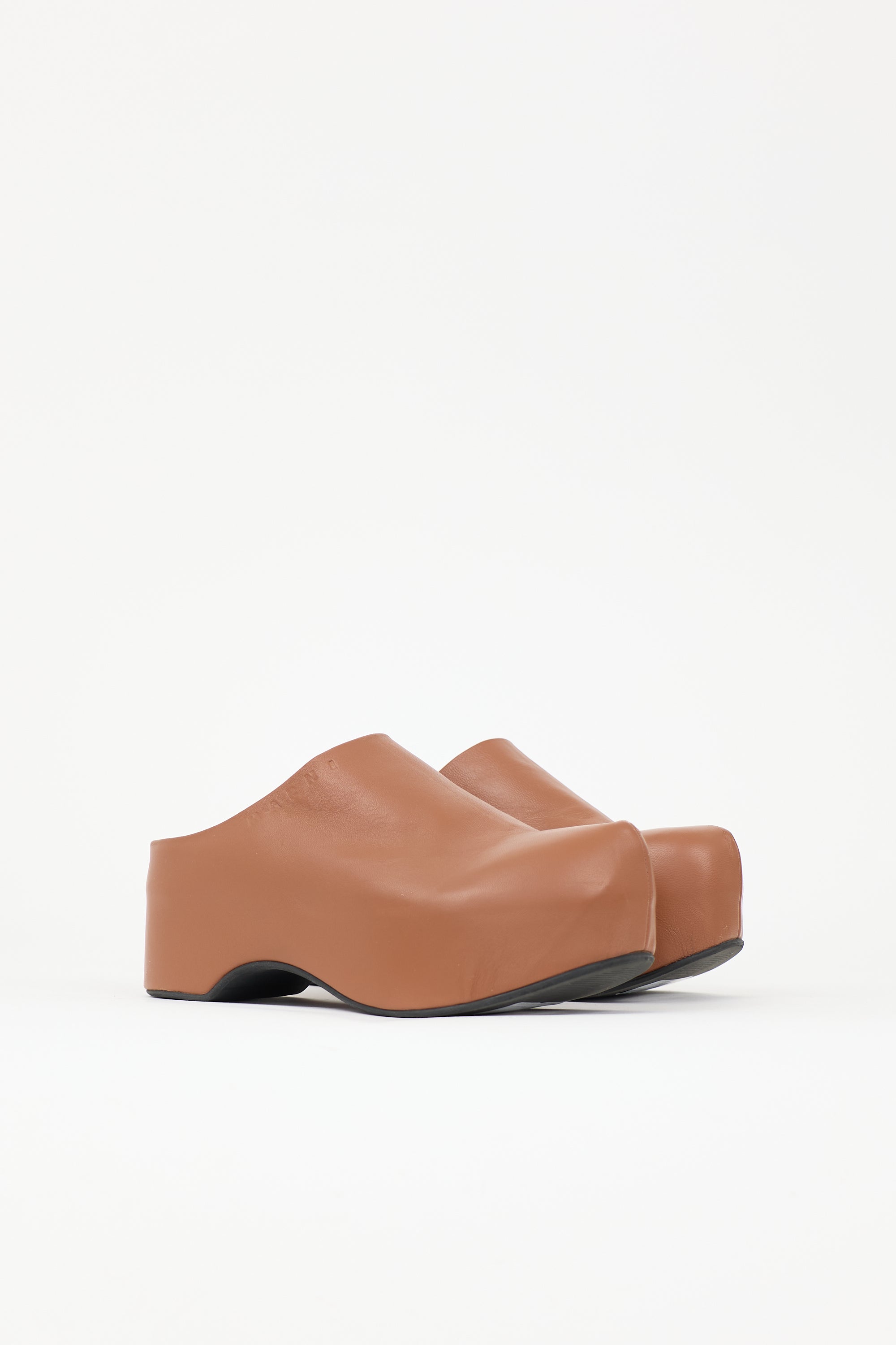 Marni Leather Sabot Clog Mule