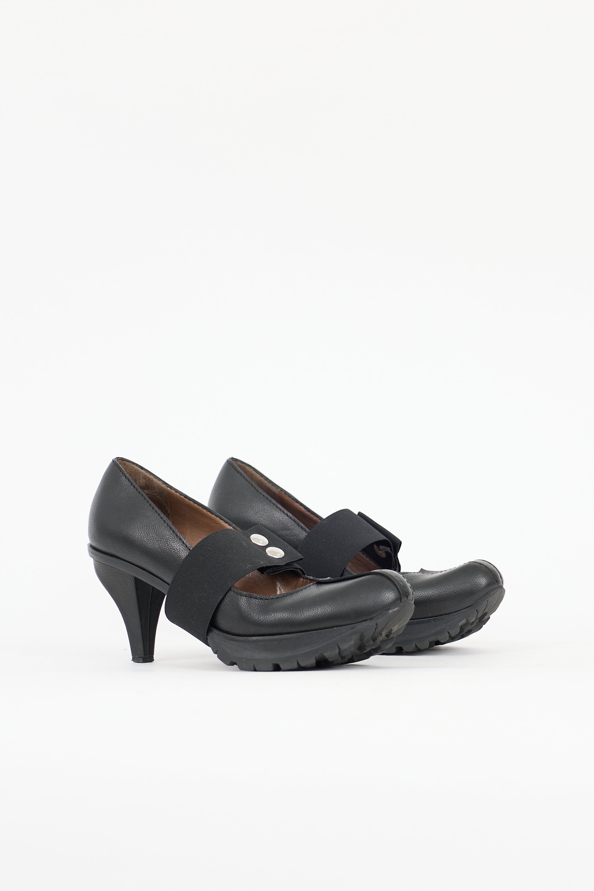 Marni Leather Treaded Pump