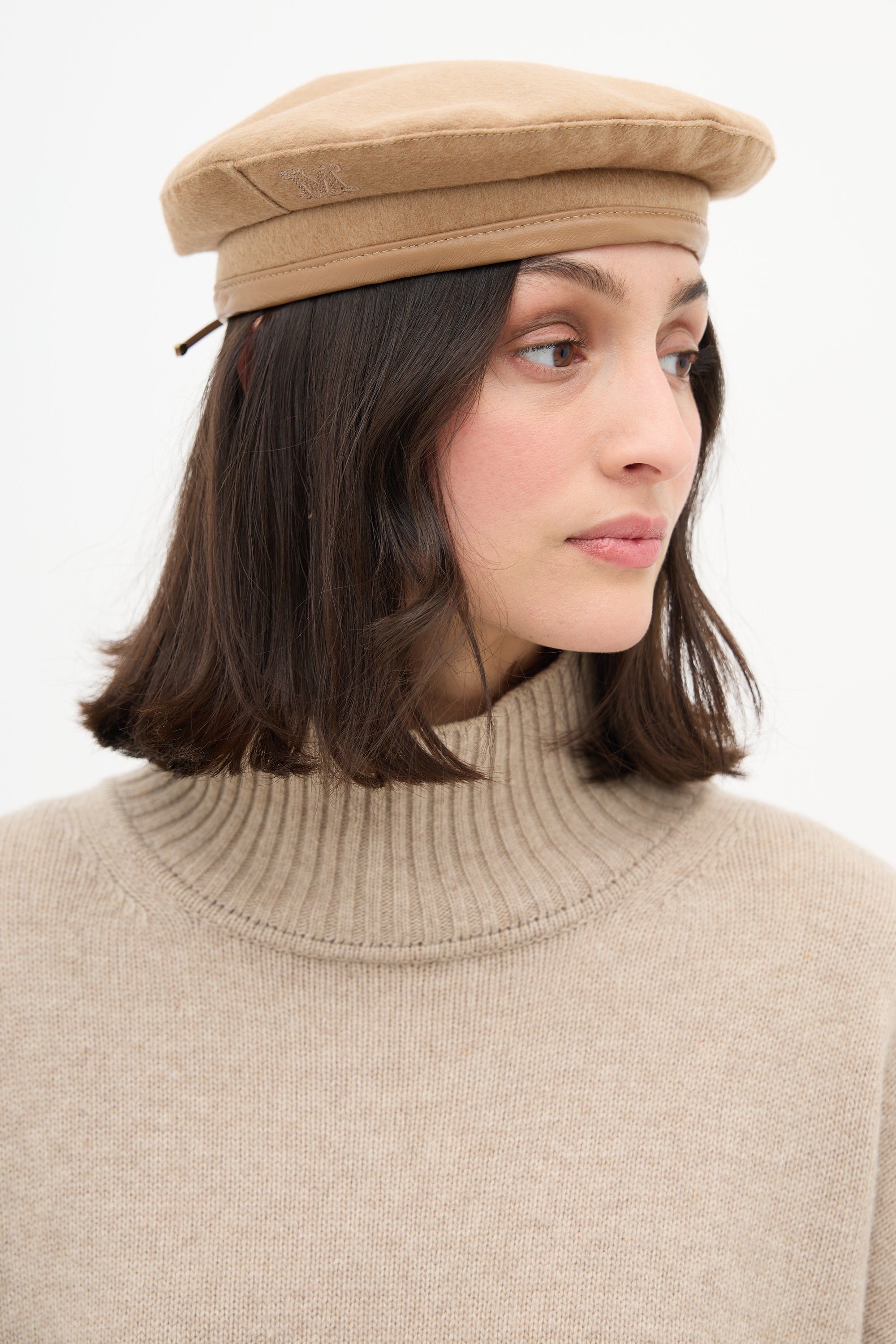 Max Mara Wool Pace Cap