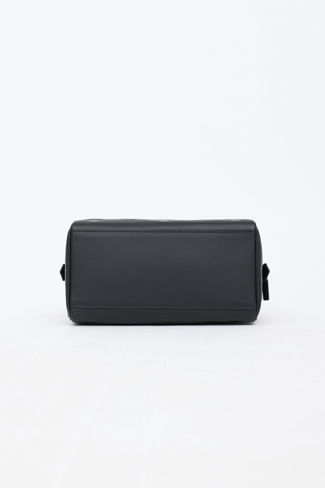 MCM Embossed Ella Boston Bag
