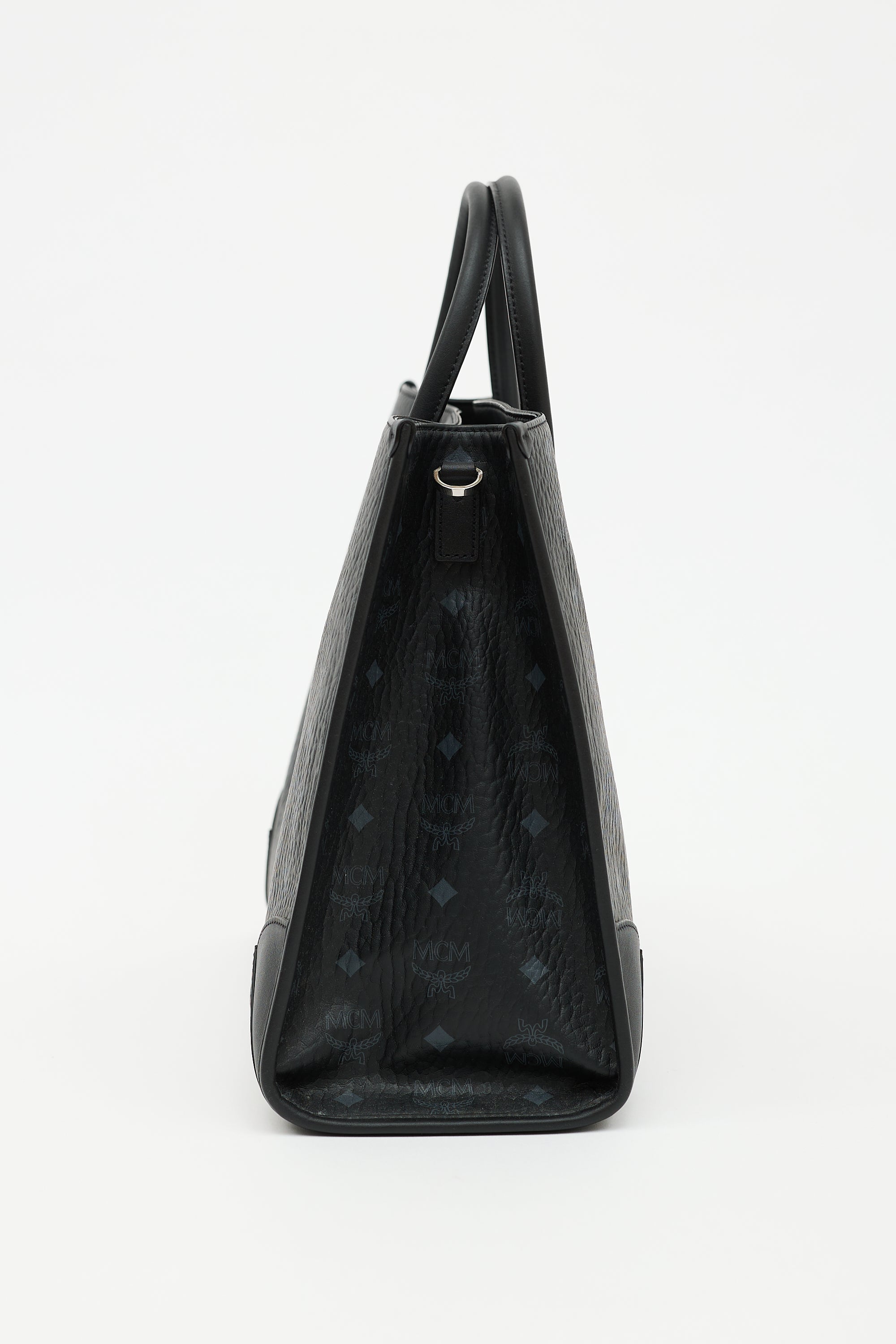 MCM Leather Monogram Large München Tote