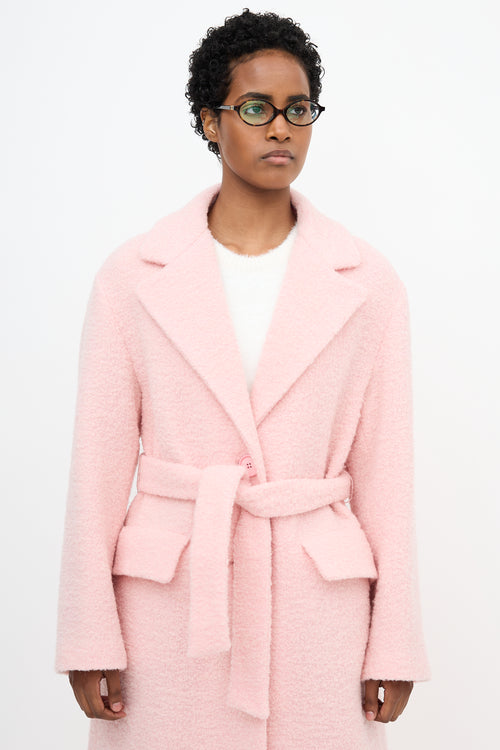 Miu Miu 2022 Boucle Belted Coat
